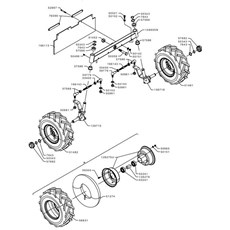 FRONT WHEEL AXLE (from sn 573107 from 2013) spare parts