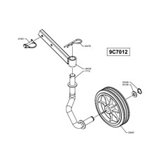 ROTARY TILLER SUPPORT WHEEL spare parts