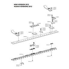 115 cm TIROL CUTTER BAR 2012 NEW VERSION(from s/n 585297 from 2014) spare parts