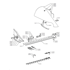 MIDDLE FINGERS LATERAL CUTTER BAR 80 cm(s/n 228001 from 1996) spare parts