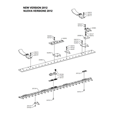 115 cm TIROL CUTTER BAR 2012 NEW VERSION(from s/n 228001 from 1996) spare parts