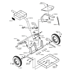 TRANSPORT SULKY WITH BRAKE (from sn 695528 from 2020) spare parts