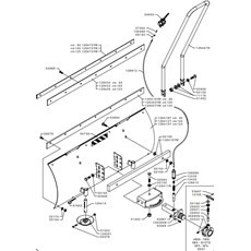 FRONT SCRAPER - SWINGING (from sn 211395 from 1996) spare parts
