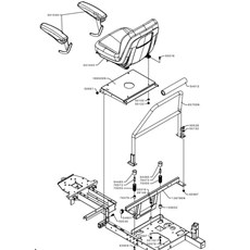 B&S 7220 SEAT AND ROLL BAR (from sn 682022 from 2019) spare parts