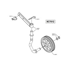 ROTARY TILLER SUPPORT WHEEL spare parts