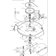 85 cm CUTTING DECK(from s/n 372701 to s/n 373283 from 2007 to 2008) spare parts