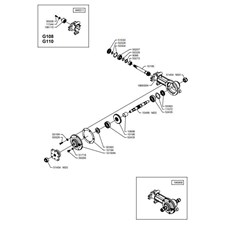 COUNTER-ROTATING TILLER GEARBOX (from sn 586396 from 2014) spare parts