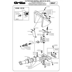 CUTTER BAR CENTRAL UNIT IN OIL BATH (from sn 585297 from 2014) spare parts