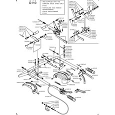 HANDLE AND DRIVE LEVER SYSTEM GX270 - 390 (from sn 682141 from 2019) spare parts