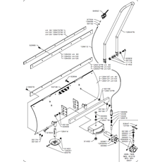FRONT SCRAPER - SWINGING(from s/n 168897 from 1990) spare parts