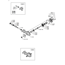 TILLER GEARBOX(from s/n 144251 to s/n 602415 from 1988 to 2017) spare parts