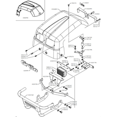 ENGINE HOOD LOMBARDINI 3LD510 E-STARTER & LIGHTS(EFFECTIVE FROM S/N 541587)(from s/n 541587 from 2011) spare parts