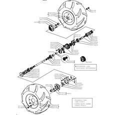 REAR WHEEL AXLE - 2nd VERSION (from sn 276401 from 2001) spare parts