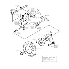 FRONT WHEEL AXLE (from sn 280101 from 2003) spare parts