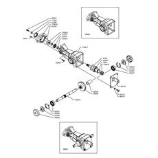 TILLER GEARBOX (from sn 599726 to sn 644190 from 2015 to 2017) spare parts