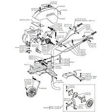 FRAME + PRINCESS 1+1 APE (from sn 198751 from 1993) spare parts