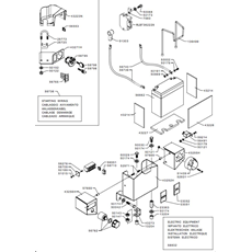 LOMBARDINI 3LD510 E-STARTER & LIGHTS(EFFECTIVE FROM S/N 541587)(from s/n 541587 from 2011) spare parts