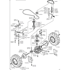 TRANSMISSION_BELTS & REAR AXLE(from s/n 571989 to s/n 577295 from 2013 to 2014) spare parts