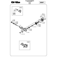 TILLER GEARBOX (from sn 602416 from 2017) spare parts