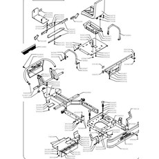 FRAME AND SEAT (from sn 264001 to sn 276400 from 2001 to 2001) spare parts