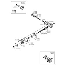 COUNTER-ROTATING TILLER GEARBOX (from sn 228001 from 1996) spare parts