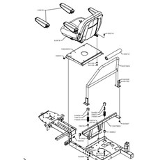 B&S 7220 SEAT AND ROLL BAR (from sn 633911 to sn 682021 from 2017 to 2019) spare parts