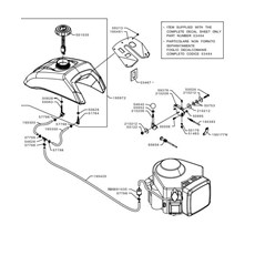 FUEL TANK AND THROTTLE (from sn 682206 to sn 702299 from 2019 to 2021) spare parts