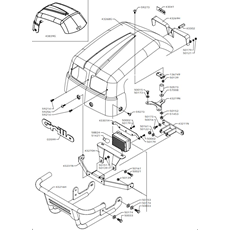 ENGINE HOOD LOMBARDINI 3LD510 E-START & LIGHTS(EFFECTIVE FROM S/N 541587(from s/n 541587 from 2011) spare parts