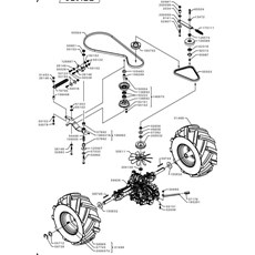 TRANSMISSION BELTS AND REAR AXLE (from sn 655341 to sn 661735 from 2018 to 2018) spare parts