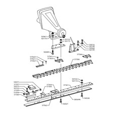 CLAP CENTRAL CUTTER BAR 97CM (from sn 211395 from 1996) spare parts