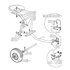 SULKY FOR CUTTER BAR (from 226751 from 1996) spare parts