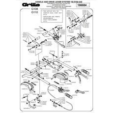 HANDLE AND DRIVE LEVER SYSTEM 15LD350-440 ( from sn 593789 to sn 682140 from 2015 to 2019) spare parts