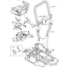 FOLDING ROLL BAR(from s/n 658138 to s/n 682314 from 2018 to 2019) spare parts