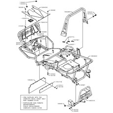 FRAME AND ROLL BAR (from sn 610729 to sn 653946 from 2016 to 2018) spare parts