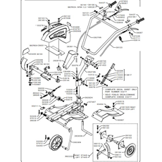 FRAME PRINCESS SINGLE GEAR NEW (from sn 198751 from 1993) spare parts