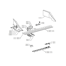 MIDDLE FINGER CENTRAL CUTTER BAR 110-127(from s/n 102801 from 1984) spare parts