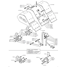 ADJUSTABLE COVER AND TILLER X 4 X 6(from s/n 200251 from 1991) spare parts