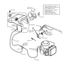 FUEL TANK AND THROTTLE (from sn 363301 to sn 520394 from 2006 to 2009) spare parts