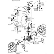 TRANSMISSION BELTS AND REAR AXLE (from sn 679684 from 2019) spare parts