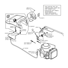 FUEL TANK AND THROTTLE (from sn 520395 from 2009) spare parts