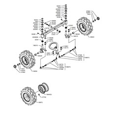 FRONT WHEEL AXLE (from sn 681209 from 2019) spare parts