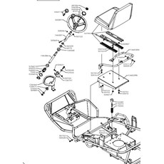 STEERING UNIT AND SEAT UNTIL SERIAL NO. 505839 (7.13) - 505441 (7.16) - 505449 (7.21) (from sn 372701 to sn 505449 from 2007 to 2008) spare parts