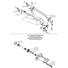 GEARLEVERS AND EXTENSION FOR LAWNMOWER (from sn 695528 from 2020) spare parts