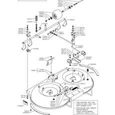 106 cm MULCHING DECK(from s/n 303001 to s/n 521514 from 2003 to 2009) spare parts