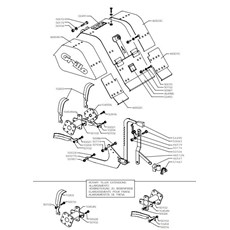 ADJUSTABLE COVER AND TILLER x4 (from sn 226751 from 1996) spare parts