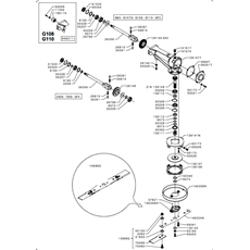 GRASS CUTTER COMPACT - BLADES & TRANS.(from s/n 228001 from 1996) spare parts