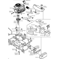 B&S 7180 ENGINE CLUTCH THROTTLE AND TANK (from sn 585775 to sn 592222 from 2014 to 2015) spare parts