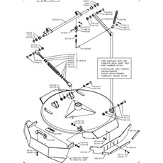 CUTTER DECK FRAME AND ARMS (from sn 579250 from 2014) spare parts