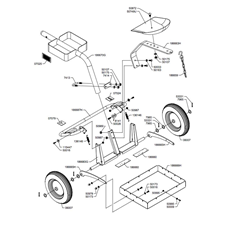 TRANSPORT SULKY WITH BRAKE(from s/n 692483 from 2020) spare parts