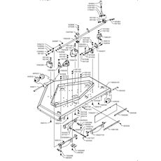 132 cm CUTTING DECK_FRAME(from s/n 575900 to s/n 579247 from 2013 to 2014) spare parts